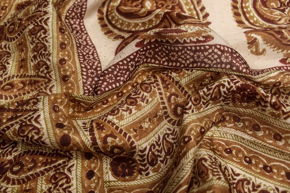 Pure Silk Scarf, Saree Fabric, Recycled Vintage, … - image 2