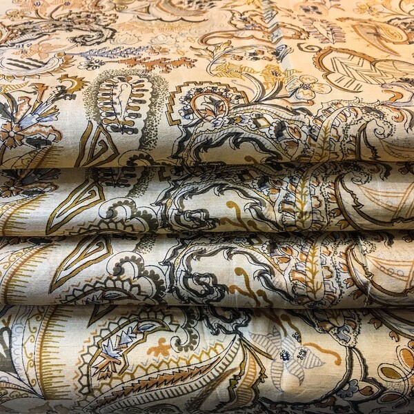 Pure Silk Fabric By The Yard Dress Making Cloth Collage Sewing Vintage Recycled Material Print Textile Saree Sari Easter Egg Dyeing PSF1605