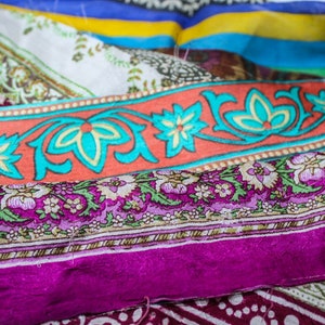 Pretty Silk Ribbons / Silk Skein / Silk Cuttings / Snippets Scraps / Recycled Ribbon / Colorful Mixed Lot / Dreamcatchers / Sari Strips SL21