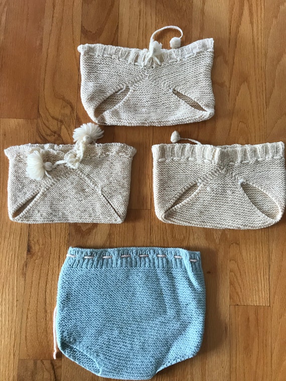 Vintage knitted diaper covers