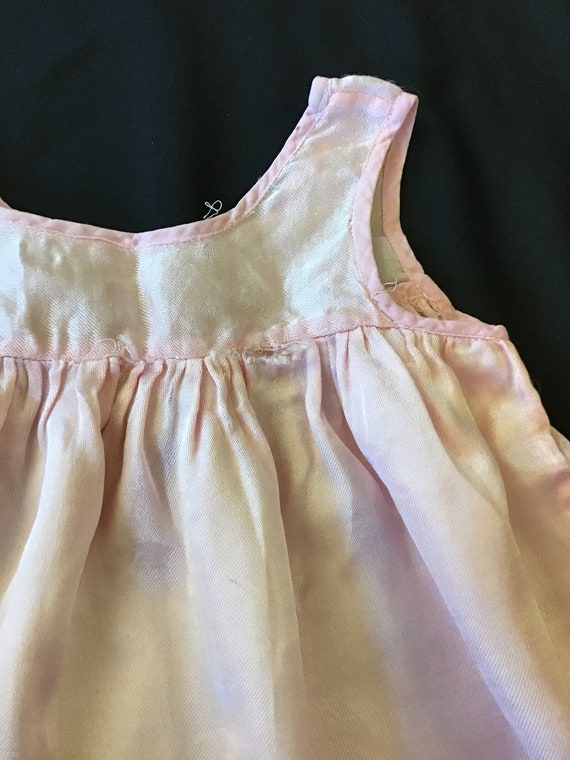 Handmade pink vintage baby clothes - image 3