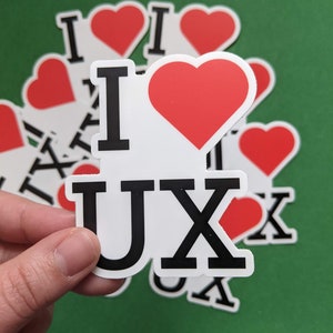 I Heart UX Sticker