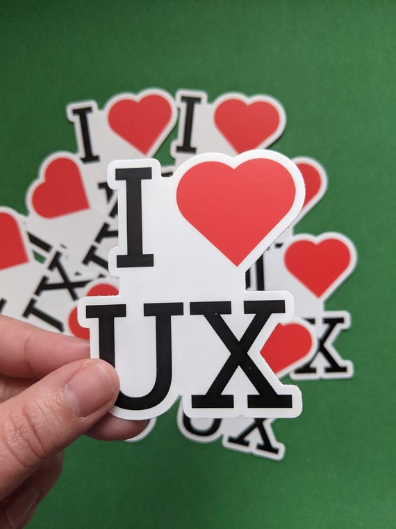 I Heart UX Sticker
