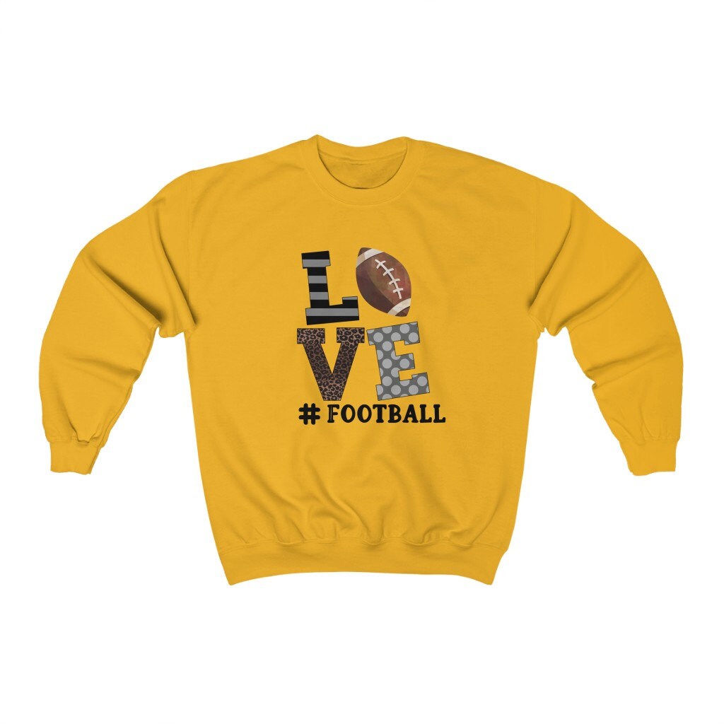 Love Football Sweatshirt Football Sweatshirt Varsity Mom Etsy UK