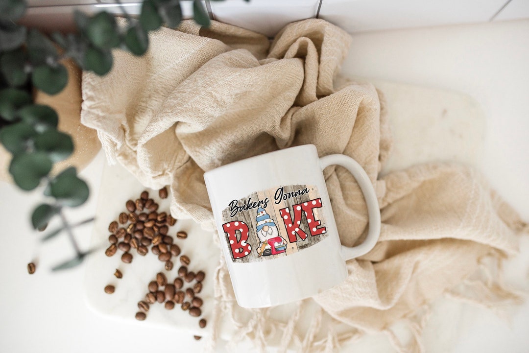 Bakers Gonna Bake Coffee Mug, Baking Mug, Gnomes Mug,cute Gnomes Coffee