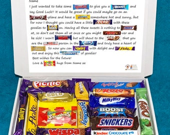 Good Luck Personalised Chocolate Message Gift Box