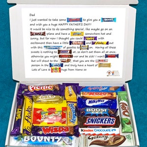 Father's Day Personalised Chocolate Message Gift Box