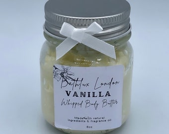 Vanilla Body Butter | Whipped Body Butter | Whipped Shea Butter | Mango Butter | Avocado Butter | 8oz