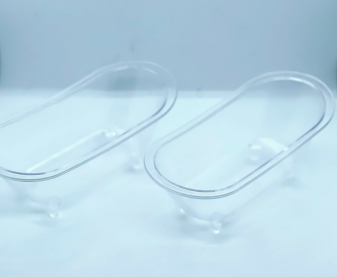 Bath Bomb Storage 1 X Mini Plastic Bathtub Bath Bomb Etsy UK