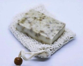Lavender Oatmeal Shea Butter Soap Bar | Vegan Soap | 110g | Natural Soap | SLS Free
