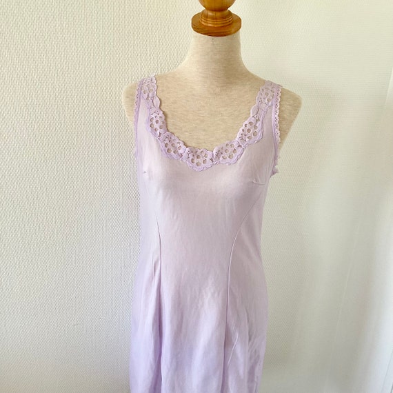 Vintage 1970s Nightie Mauve Lace Nightie Nightgown Vintage Lingerie French Vintage Nightdress 70 s Etsy UK