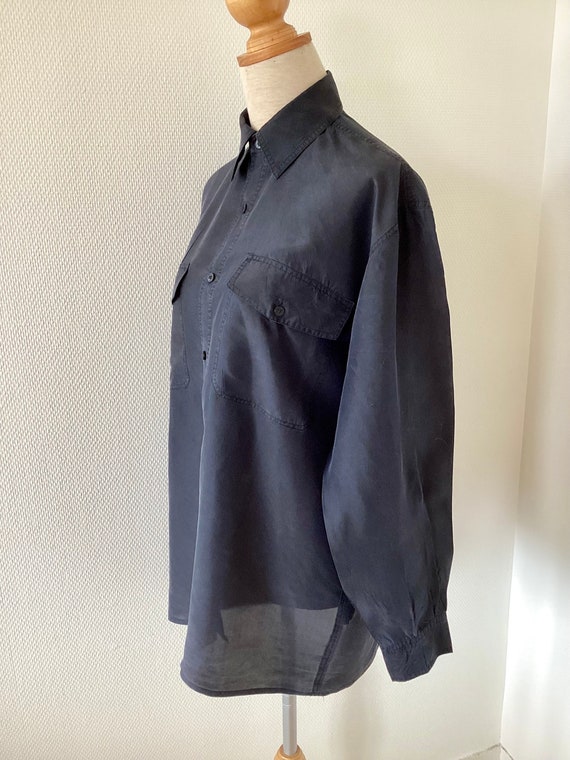 Chemise soie vintage 1980  / chemise soie ancienn… - image 7