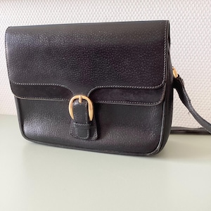 Black Leather Vintage Gucci Bag - Etsy