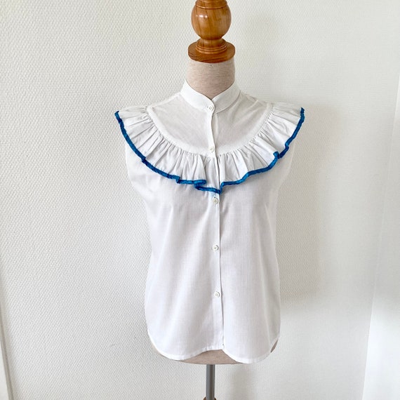 Chemise Pull Vintage Années 70 - Coton Indien Rayures Arc-en-ciel - Taille S Femme