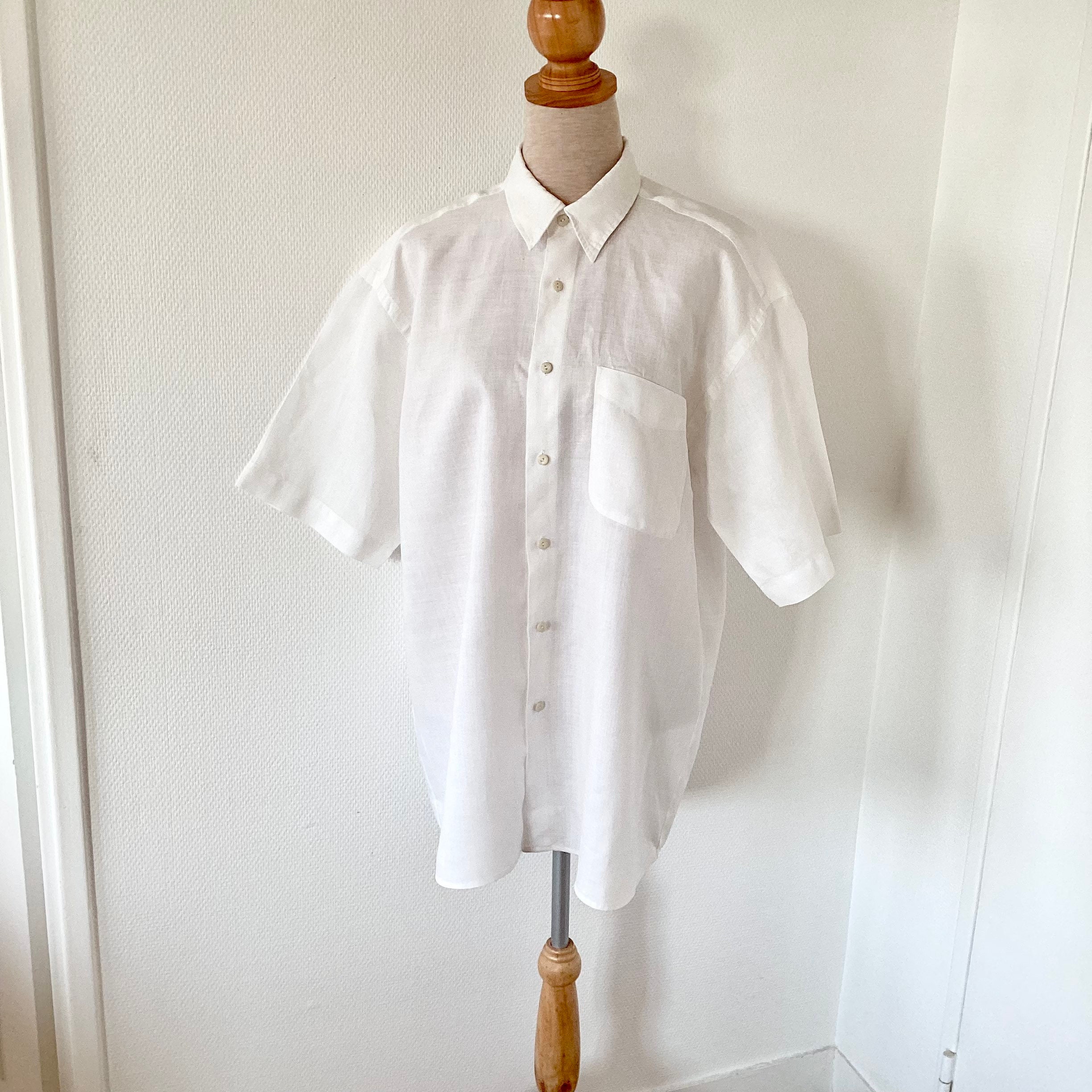 Vintage 1980 Shirt / White Linen Shirt / Wide Blouse / Short Sleeves / Tom Taylor / Vintage 80's Blouse - Etsy UK Vintage 1980 Shirt / White Linen Shirt / Wide Blouse / Short Sleeves / Tom Taylor / Vintage 80's Blouse - Etsy UK