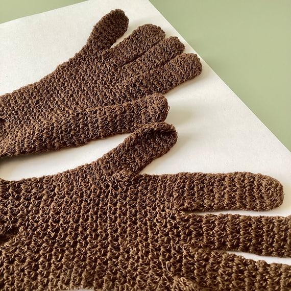 ISABEL CANOVAS フランスヴィンテージ　刺繍レザー手袋&ベルトセット 大人用)(SM) フランス アンティーク グローブ 手袋 クロシェ