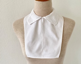 Peto antiguo 1940 / cuello removible algodón blanco / cuello blanco / camisa / hecho a mano / cuello removible antiguo 40's