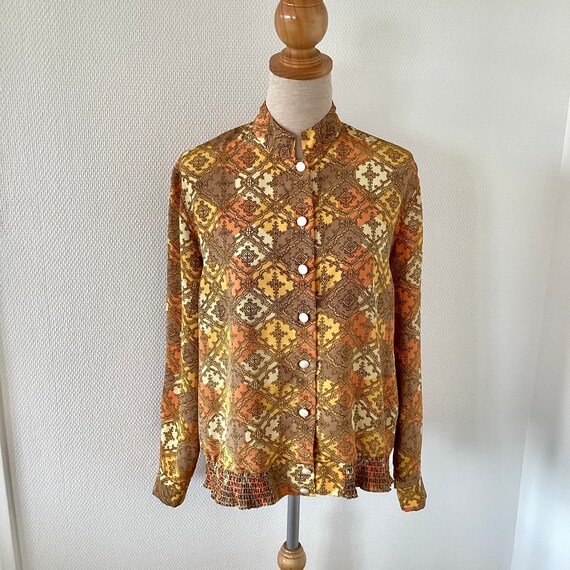 Chemisier Vintage Jeri - Taille 14, Années 80, En Rayon, Multicolore, Occasion Comme Neuf