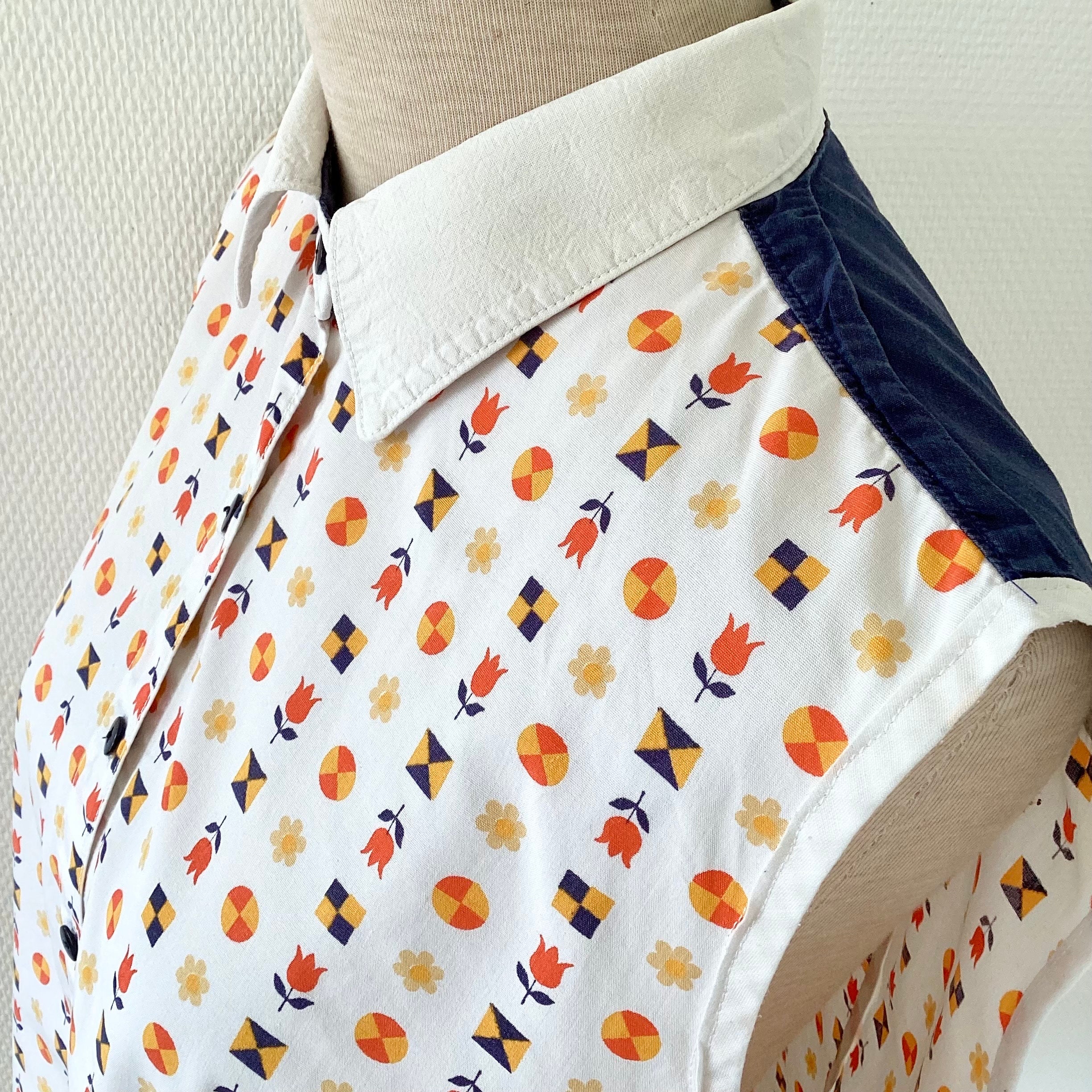 70s vintage レース シャツ 100% cotton GEORGE'Sが提案する