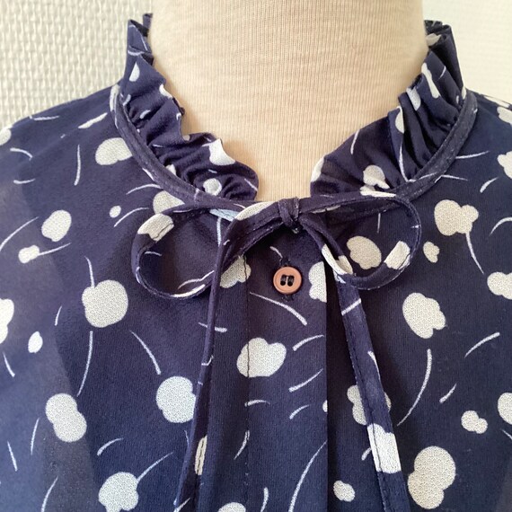 Body Chemisier Vintage Rasurel Sport Wear - Taille 2, Bleu, Polyester, Occasion En Très Bon état