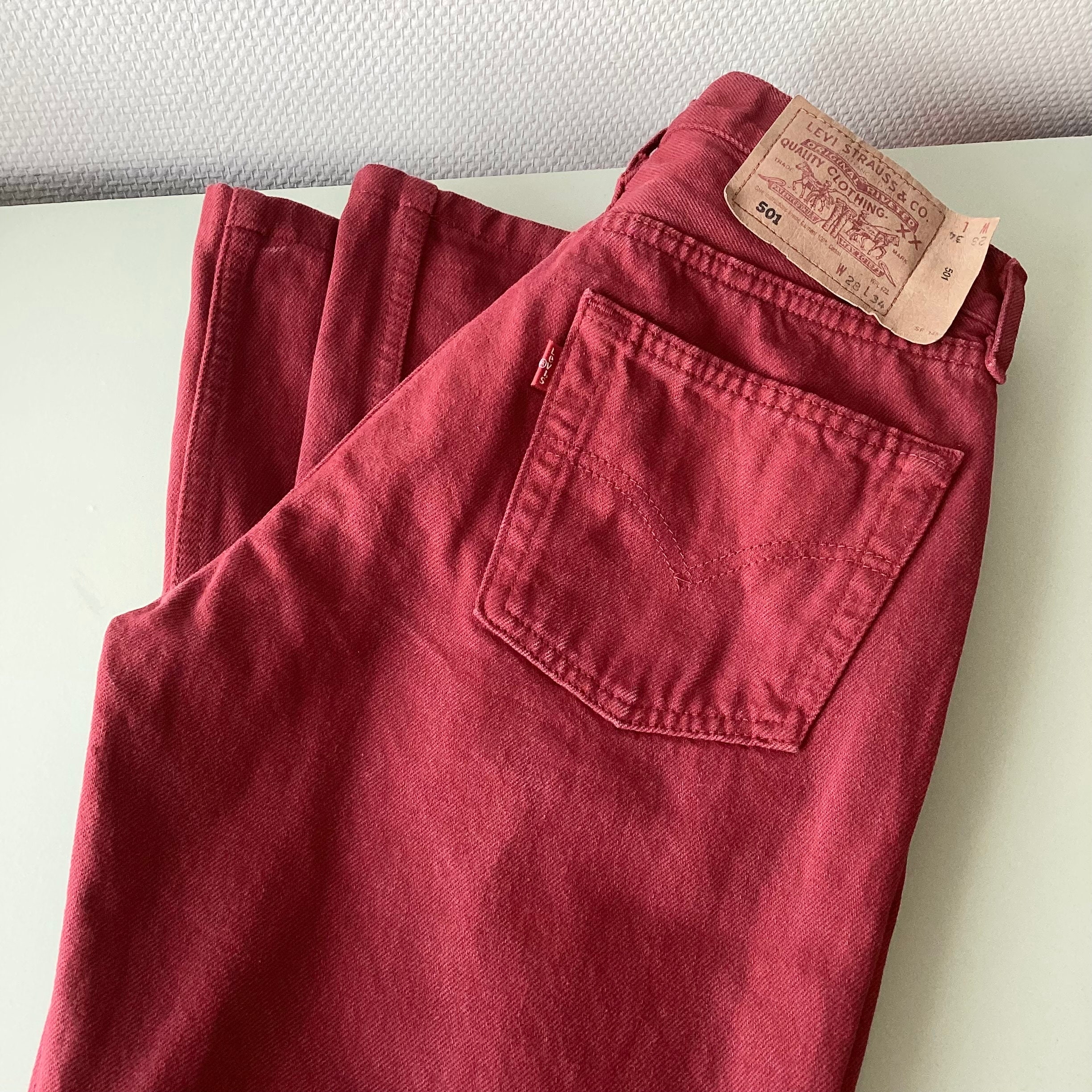 Levis 501 W28 L34 - Etsy