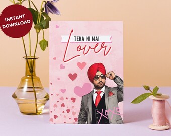 Diljit Dosanjh Valentine's Day Card: "Tera Ni Mai Lover" (Digital Download)