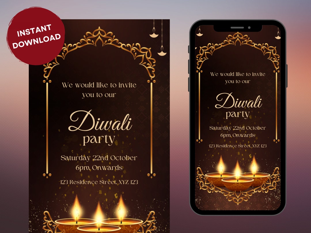 Diwali Party Invite as Indian Diwali Invite, Diwali Invitations Diwali Party Invite as Indian Diwali Invite, Diwali Invitations