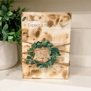 Decorative Books that Have Been Distressed and Burned for a Vintage Modern Decor Look - Perfect Gift Idea