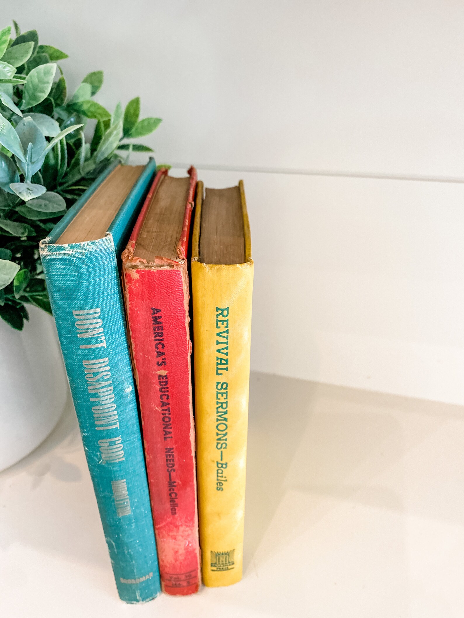 Decorative Books Multi Colors Red Yellow and Green Book Etsy UK