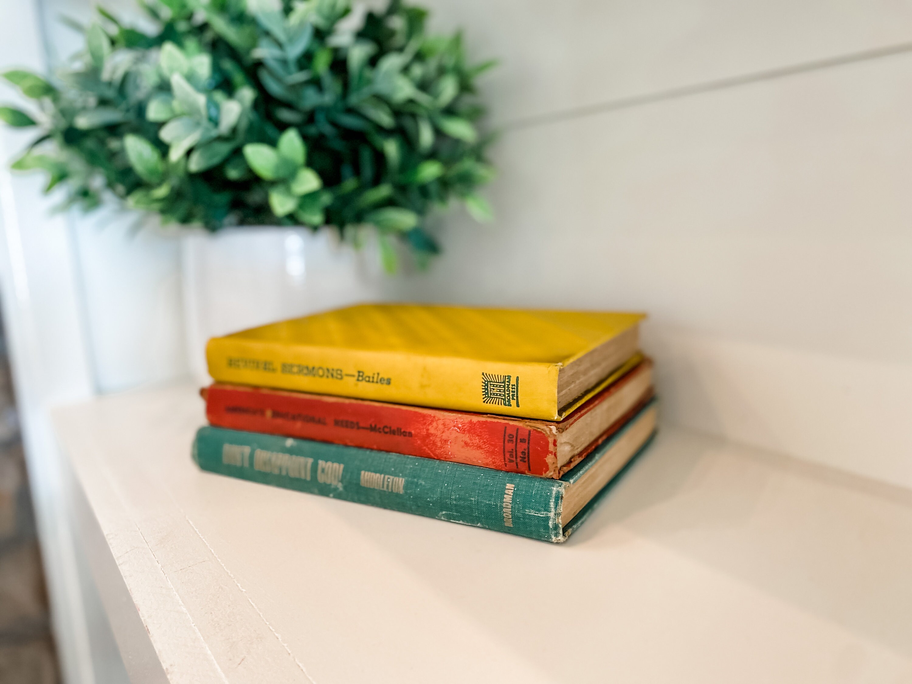 Decorative Books Multi Colors Red Yellow and Green Book Etsy UK