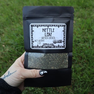 Organic Nettle Leaf | 1 oz | Dried, Cut, and Sifted | Stinging Nettle | Urtica dioica