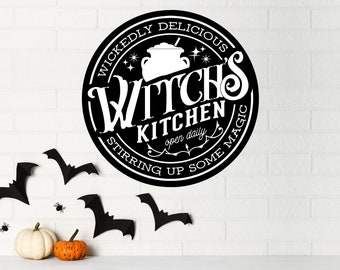 Kitchen Witch Sign - Halloween Decor