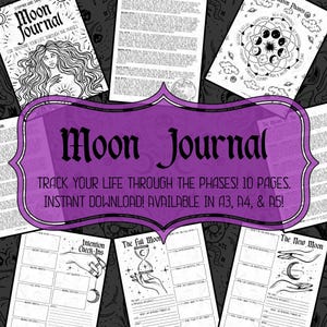 Moon Phase Journal: Full & New Moon Workbook (PDF Download)