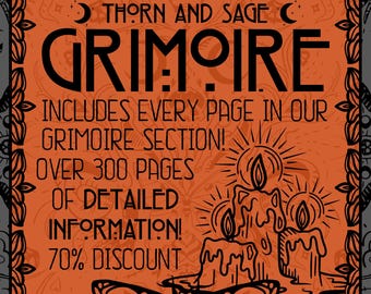 Grimoire Printable Pages: Book Of Shadows, Witchcraft Bundle (Instant Download)