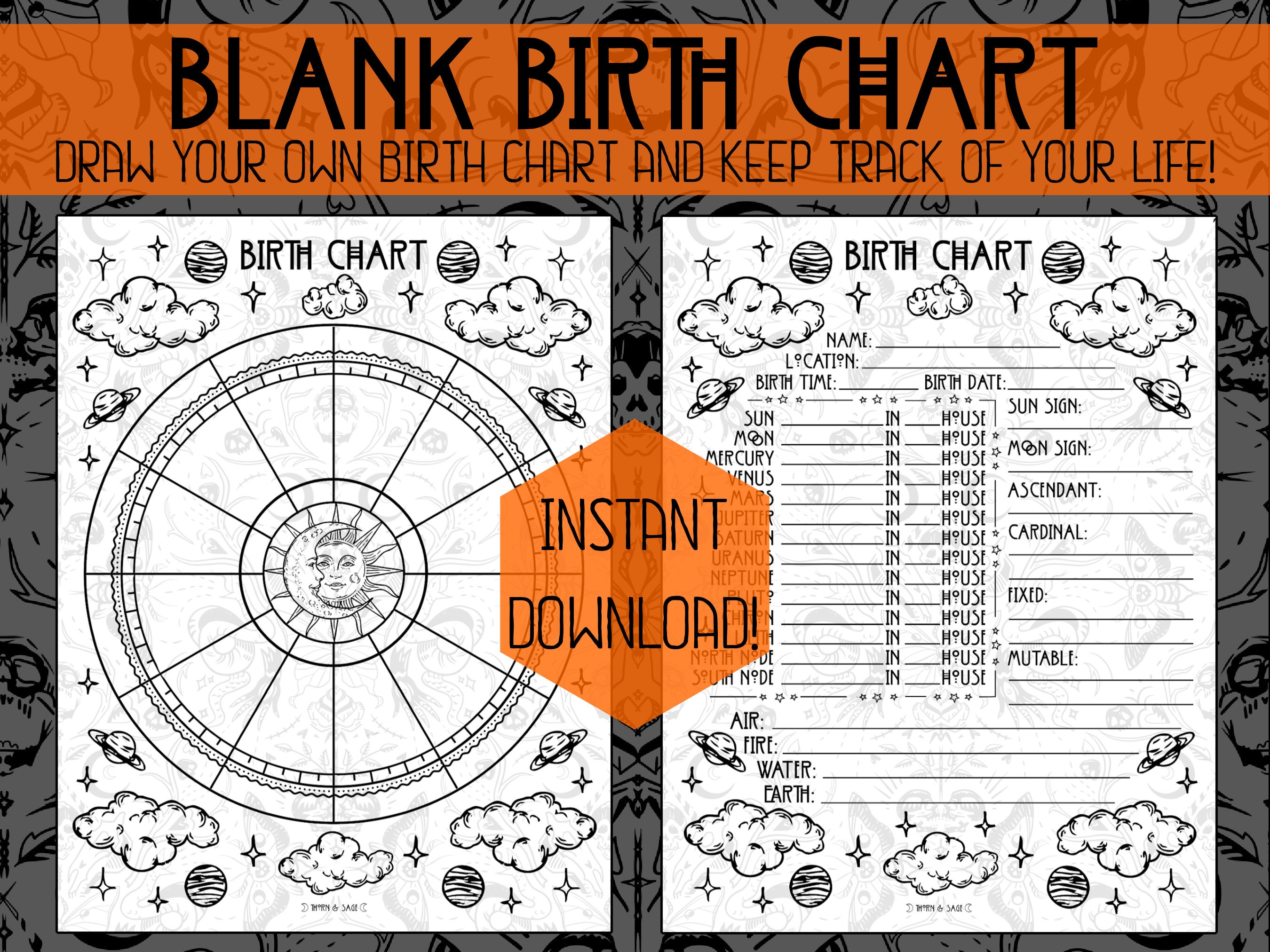 blank-birth-chart-natal-chart-learn-astrology-astrology-etsy