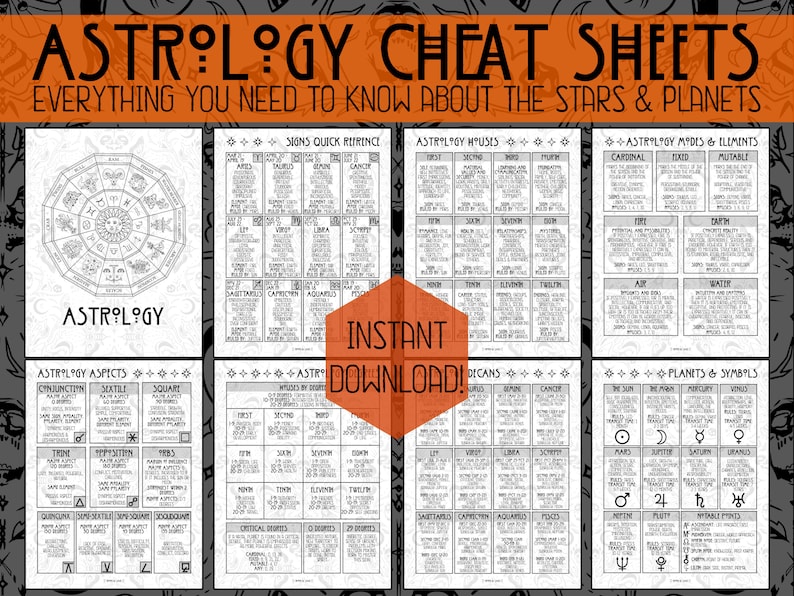 Astrology Cheat Sheets | Learn Astrology | Astrology Guide | Pri Astrology Cheat Sheets | Learn Astrology | Astrology Guide | Pri