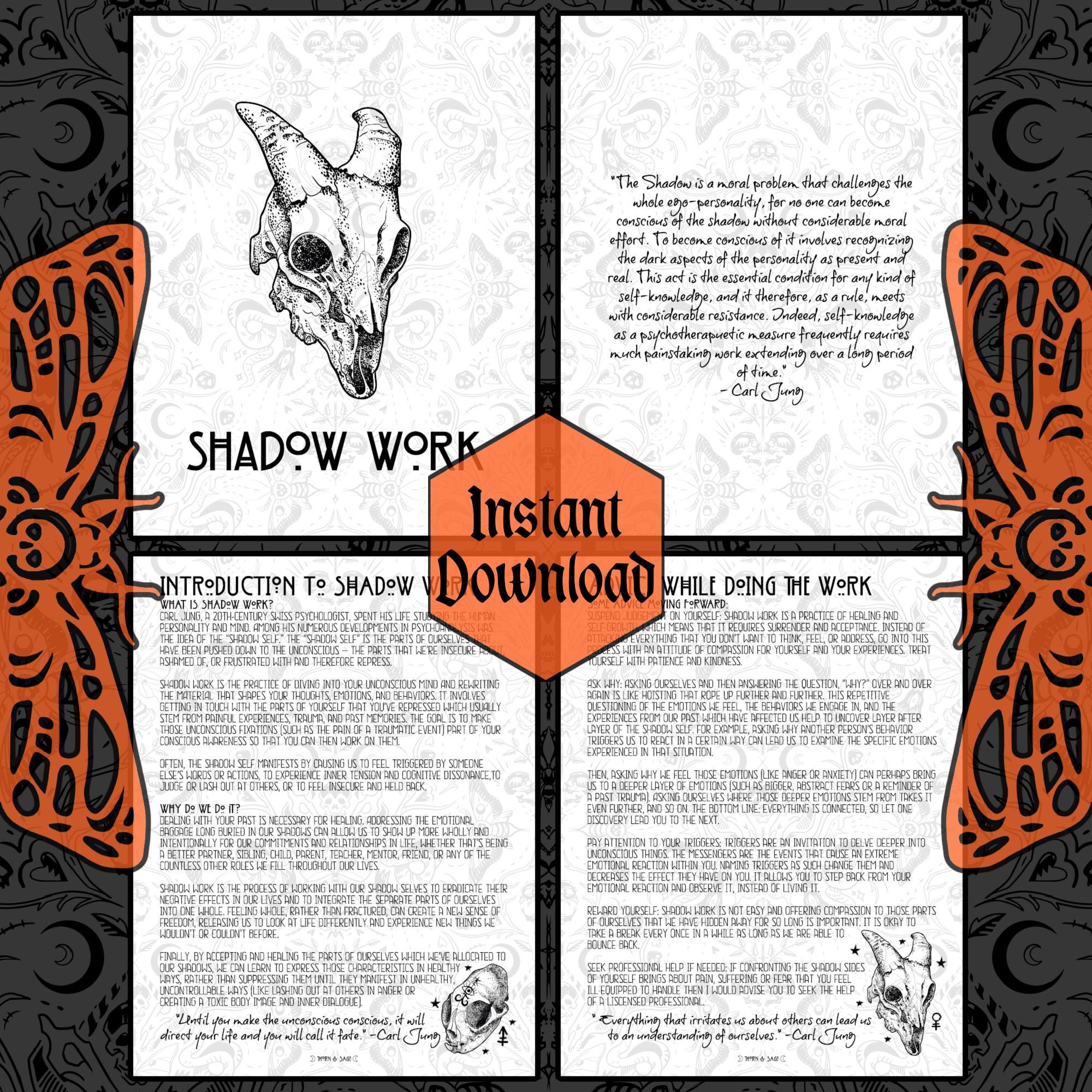 Shadow Work Complete Guide | Journal Prompts | Printable Pages ...