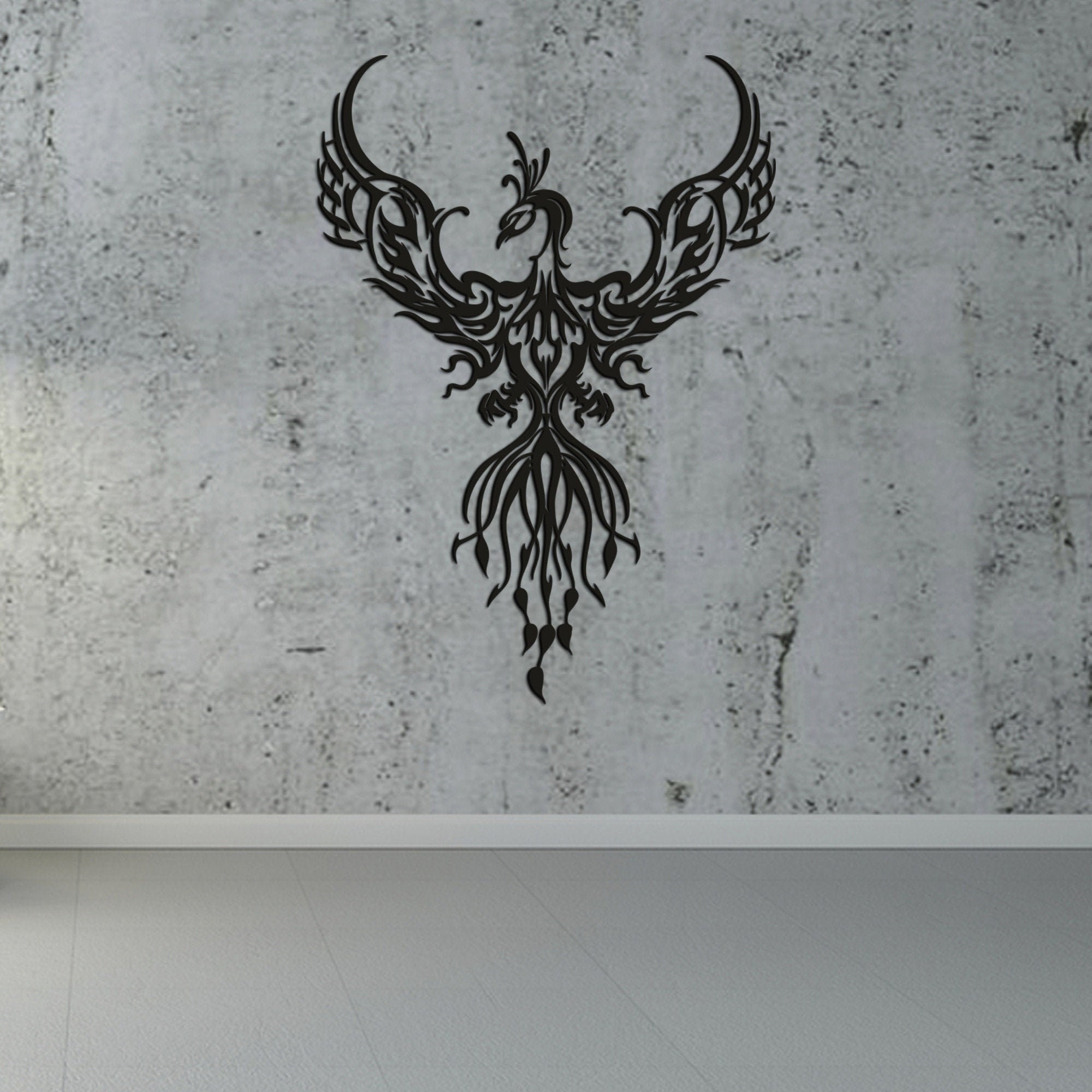 Phoenix Metal Wall Art Metal Wall Sign Metal Wall Hanging Etsy UK