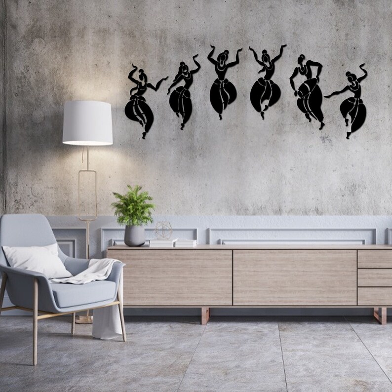 Indian Women Dancing, Indian Dancer Wall Art, Valentine's Day, Gift for Wife, selling Large Metal, Metal Wall Art, Metal Wall Hanging, Bedroom Decor