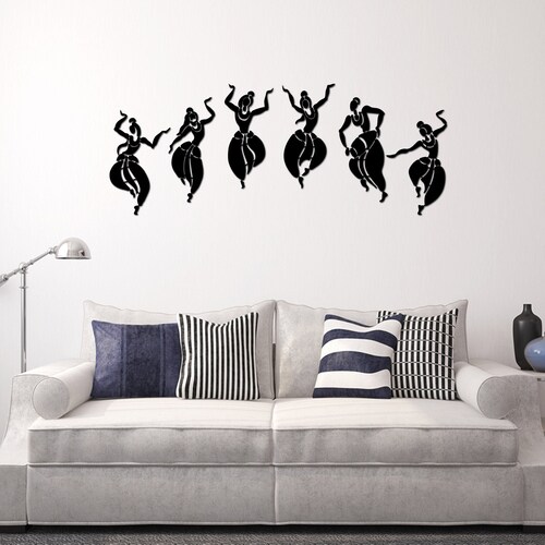 Indian Women Dancing, Indian Dancer Wall Art, Valentine's Day, Gift for Wife, selling Large Metal, Metal Wall Art, Metal Wall Hanging, Bedroom Decor