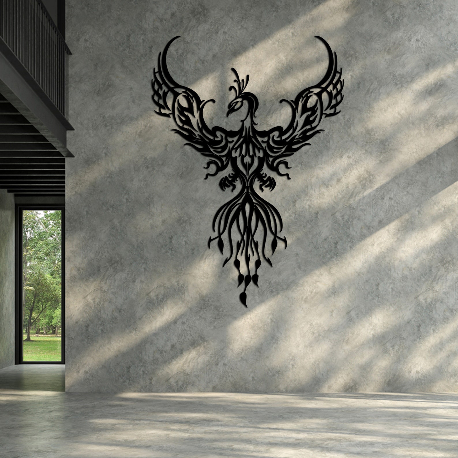 Phoenix Metal Wall Art Metal Wall Sign Metal Wall Hanging Etsy