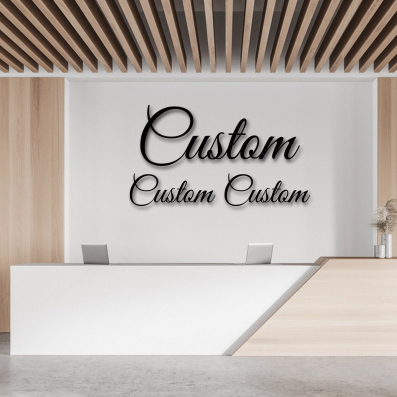 Custom Metal Words Personalized Metal Wall Decor Your Custom Etsy