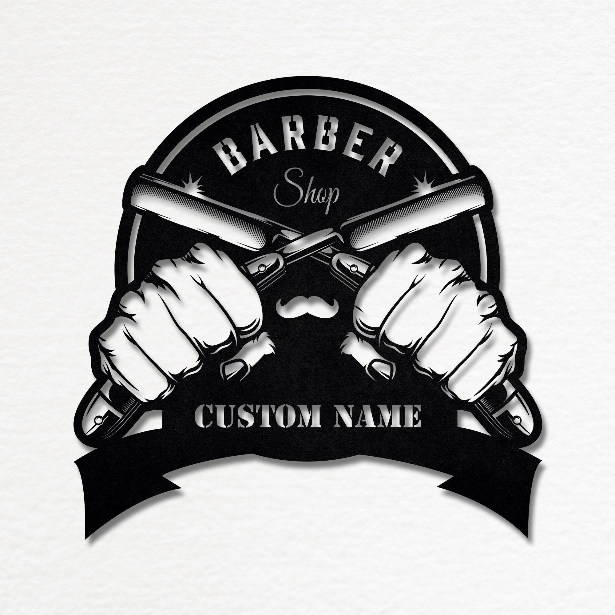 barber shop sign,hairdresser sign, custom barber shop name,personalized
