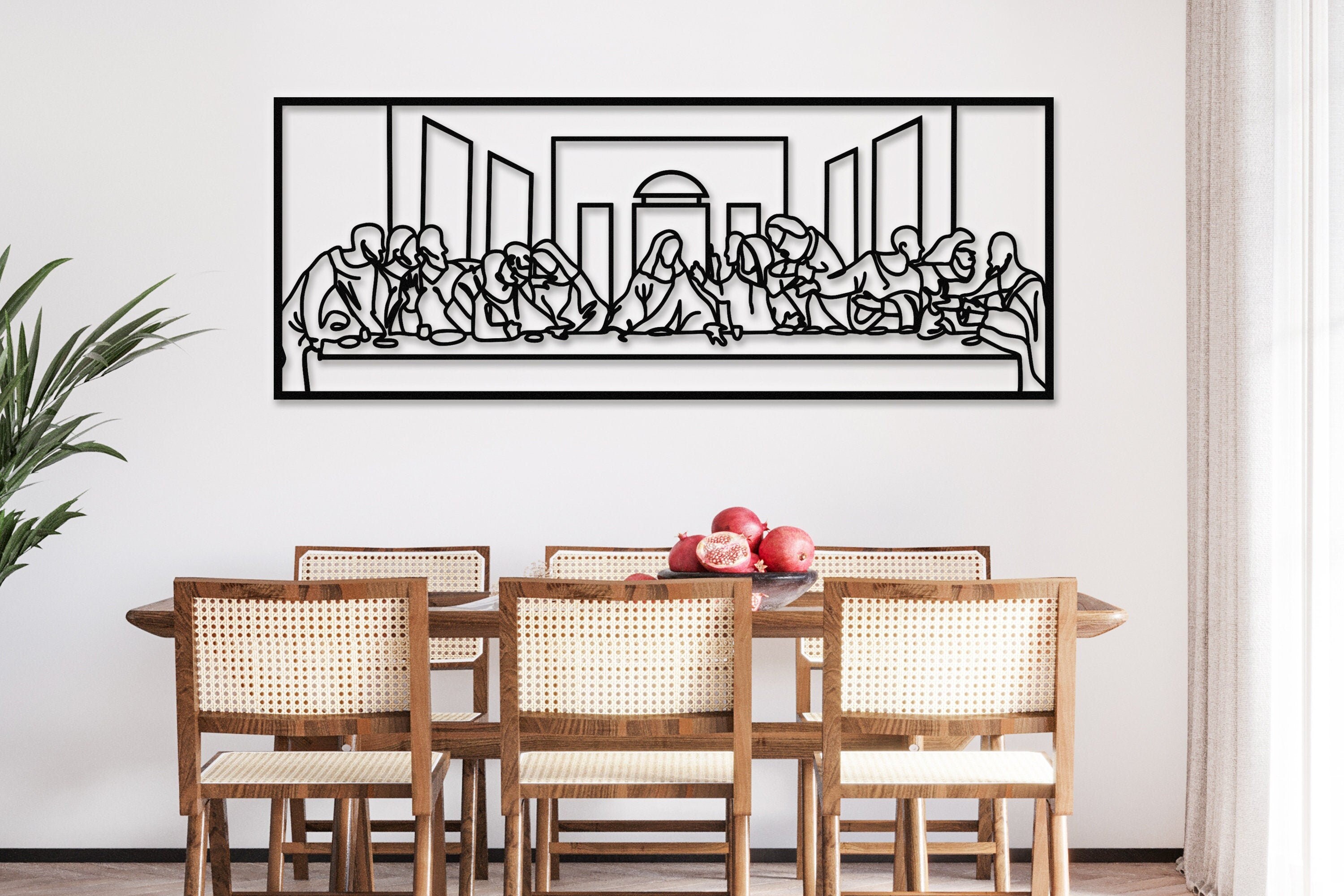 Jesus Last Supper Metal Wall Art by Leonardo Da Vinci Artwork Etsy Canada