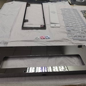 Cnc machining aluminum custom keyboard cover mechanical keyboard Prototypes with anodizing