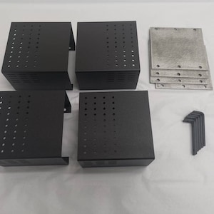 Factory Custom CNC Machining Small Aluminum Black Control Box for Electrical
