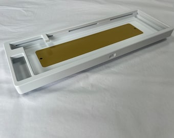 Estuche para teclado de juego de aluminio 6063: recubrimiento en polvo blanco