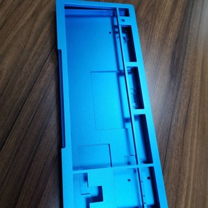 Custom CNC mechanical aluminum 6061 6063 keyboard case anodized e-coating pvd finish