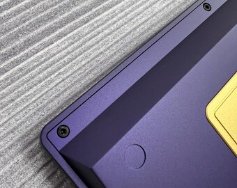 Custom Anodized Aluminum Mechanical Keyboard Case: CNC Machined Prototype