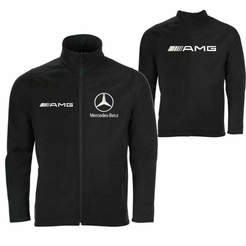 Mercedes Benz AMG softshell jacket back car embroidered embroide